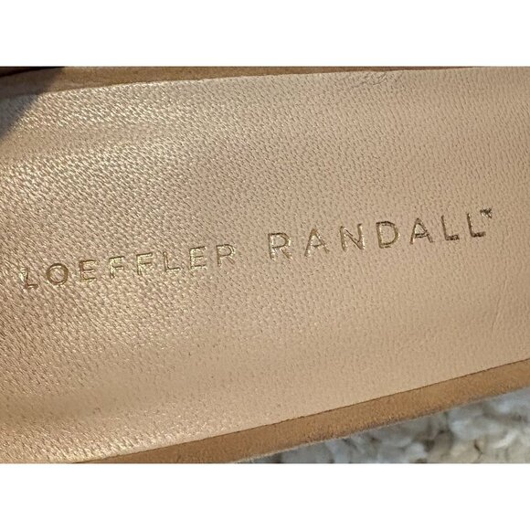 Loeffler Randall Jules Nude Suede Wedge Heels Shoes 8.5 - Picture 4 of 5